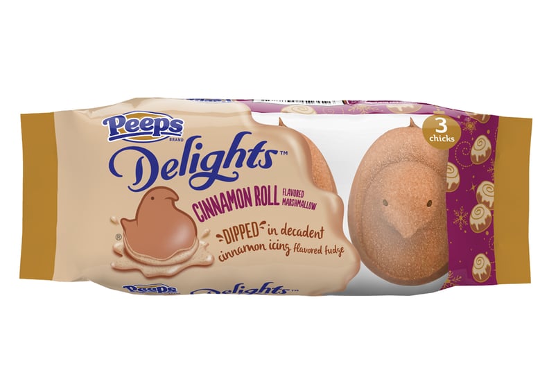 Peeps Delights Cinnamon Roll-Flavored Marshmallow Dipped in Cinnamon Icing-Flavored Fudge