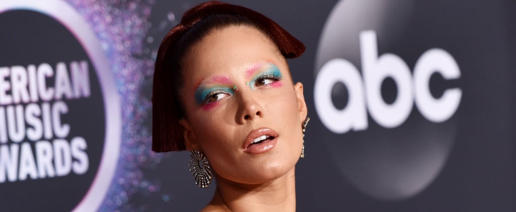 Halsey's Watercolor Makeup at the American Music Awards 2019