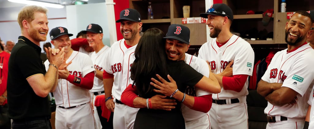 Meghan Markle Meets Red Sox Mookie Betts Pictures June 2019