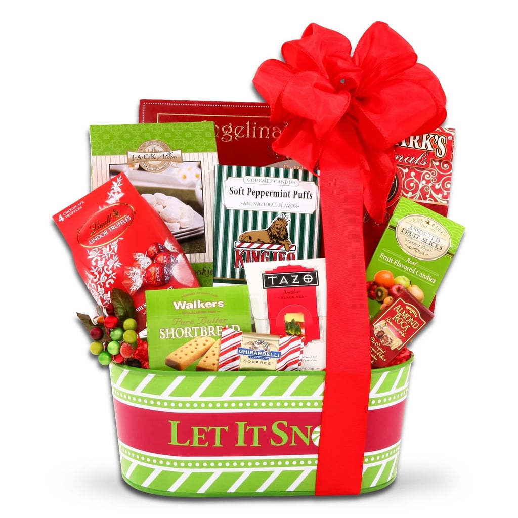Alder Creek Gifts Let It Snow Gift Tower Christmas Gift Basket | Edible ...