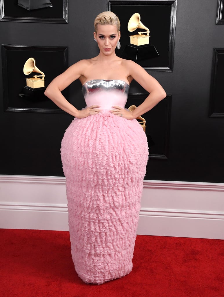 Katy Perry Balmain Dress at the 2019 Grammys