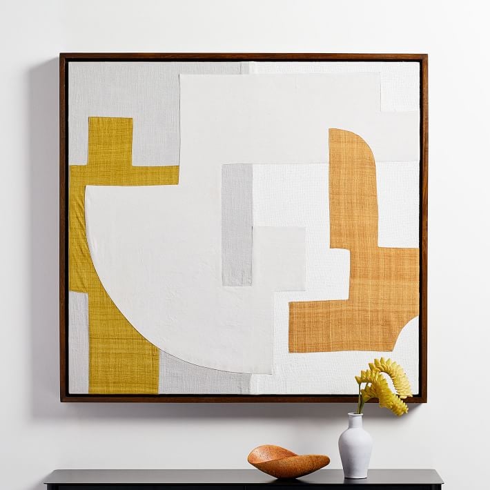 West Elm Pieced Fabric Wall Art