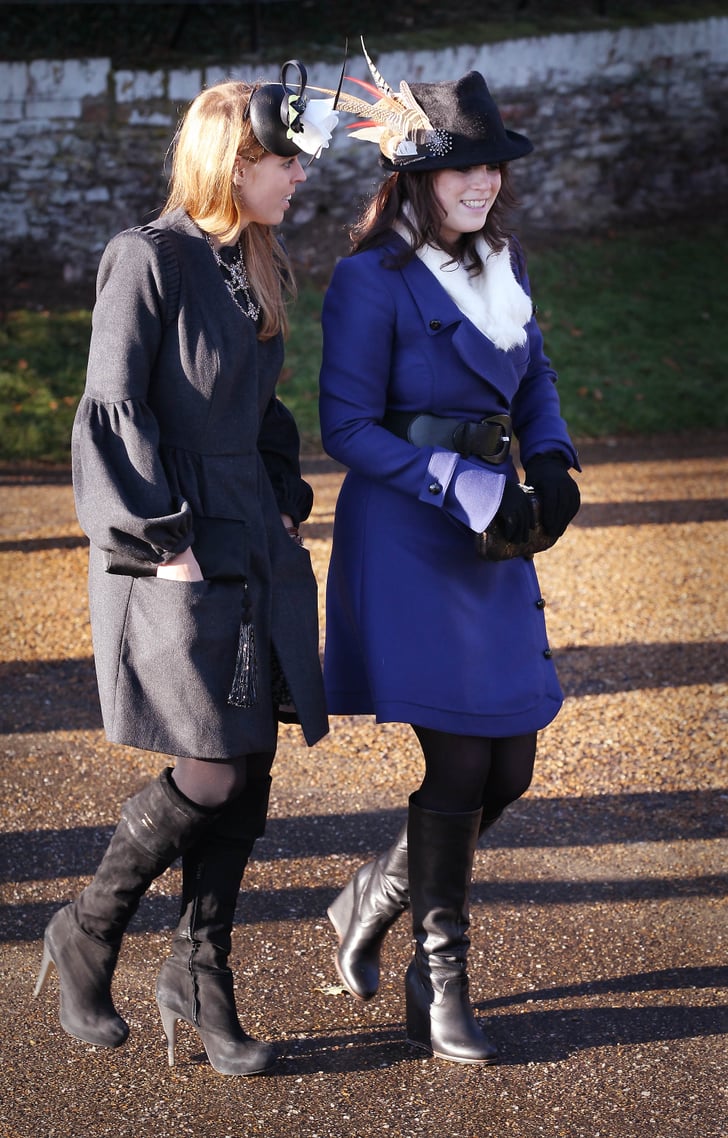 Princess Beatrice and Princess Eugenie: Knee-High Brown Boots | Best ...