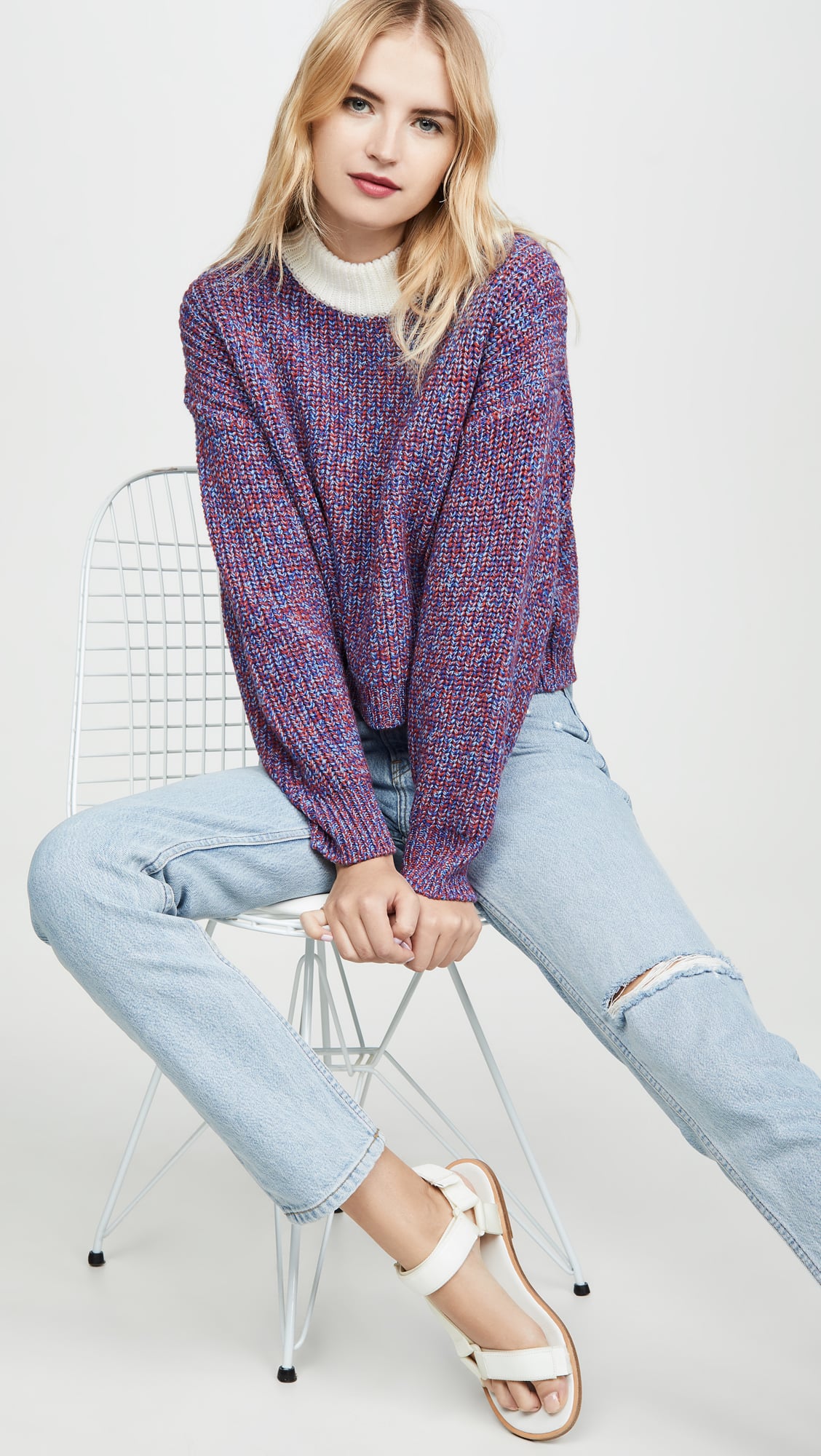 Tibi online purple sweater