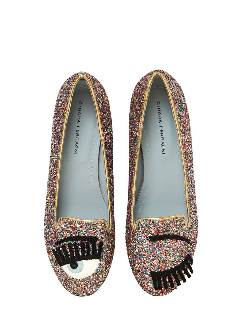 Chiara Ferragni Flirting Glitter Loafers