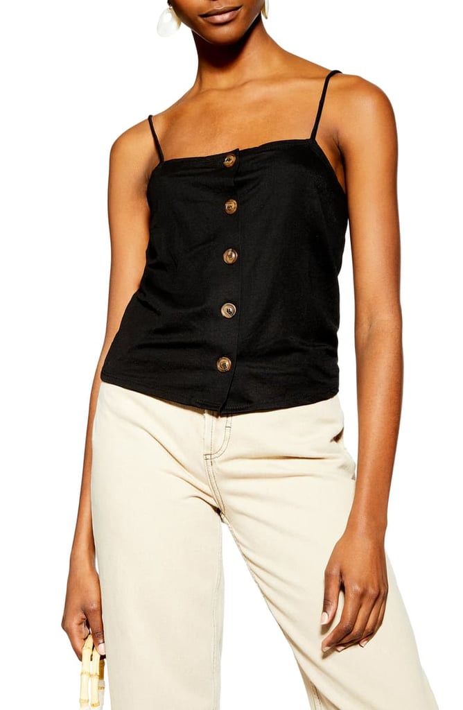 Topshop Bow-Back Button Camisole