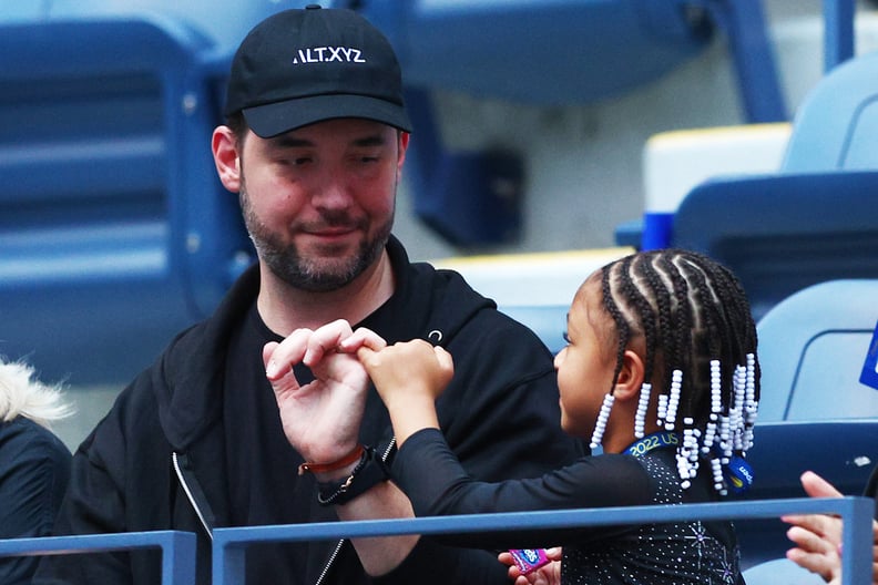 Alexis and Olympia Ohanian at the US Open 2022