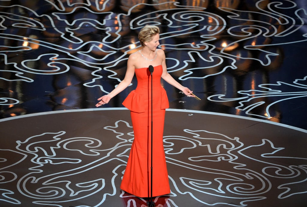 Jennifer Lawrence Laughing at the Oscars 2014