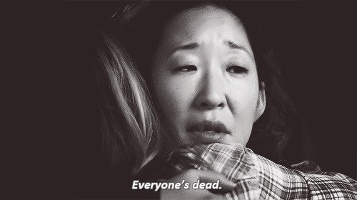 They break the bad news to each other. Even when it's, like, really bad.