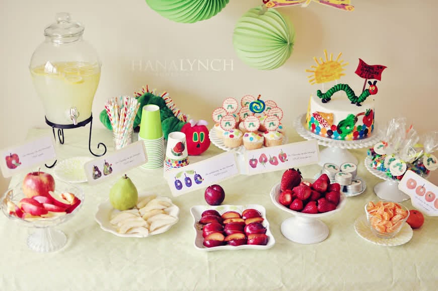 The Very Hungry Caterpillar Party Table