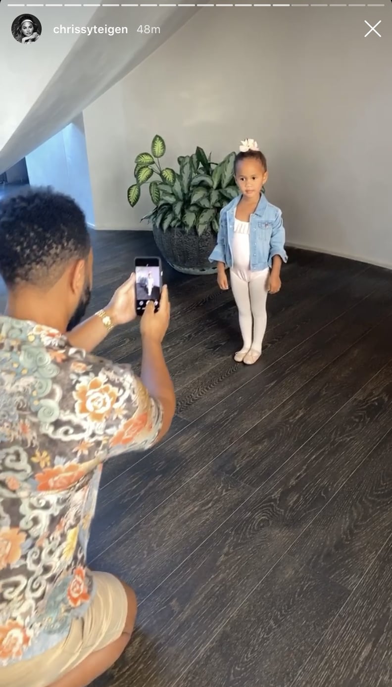 Luna Stephens in an Adorable Ballerina Costume