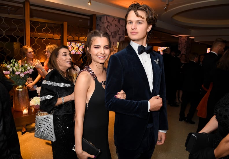 Ansel Elgort's White Nail Polish at the 2020 Golden Globes