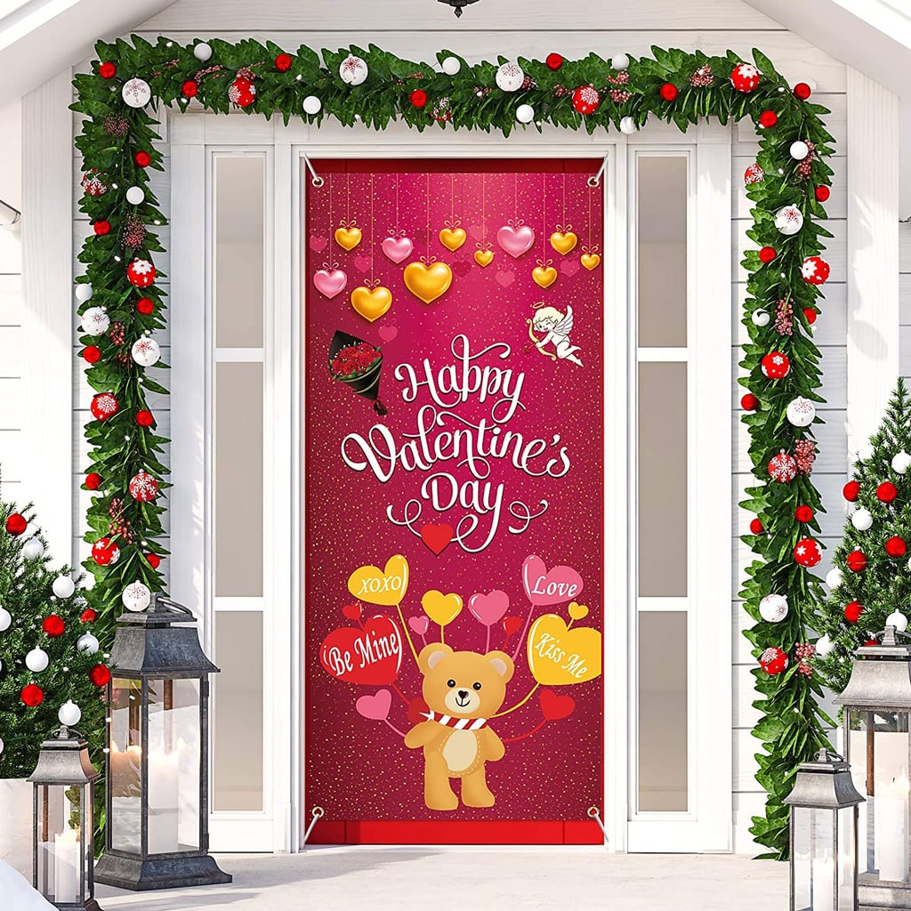 CROWNED BEAUTY Happy Valentines Day Porch Banner Sign Gnomes Love Holiday Farmhouse Front Door Hanging Decoration CS039