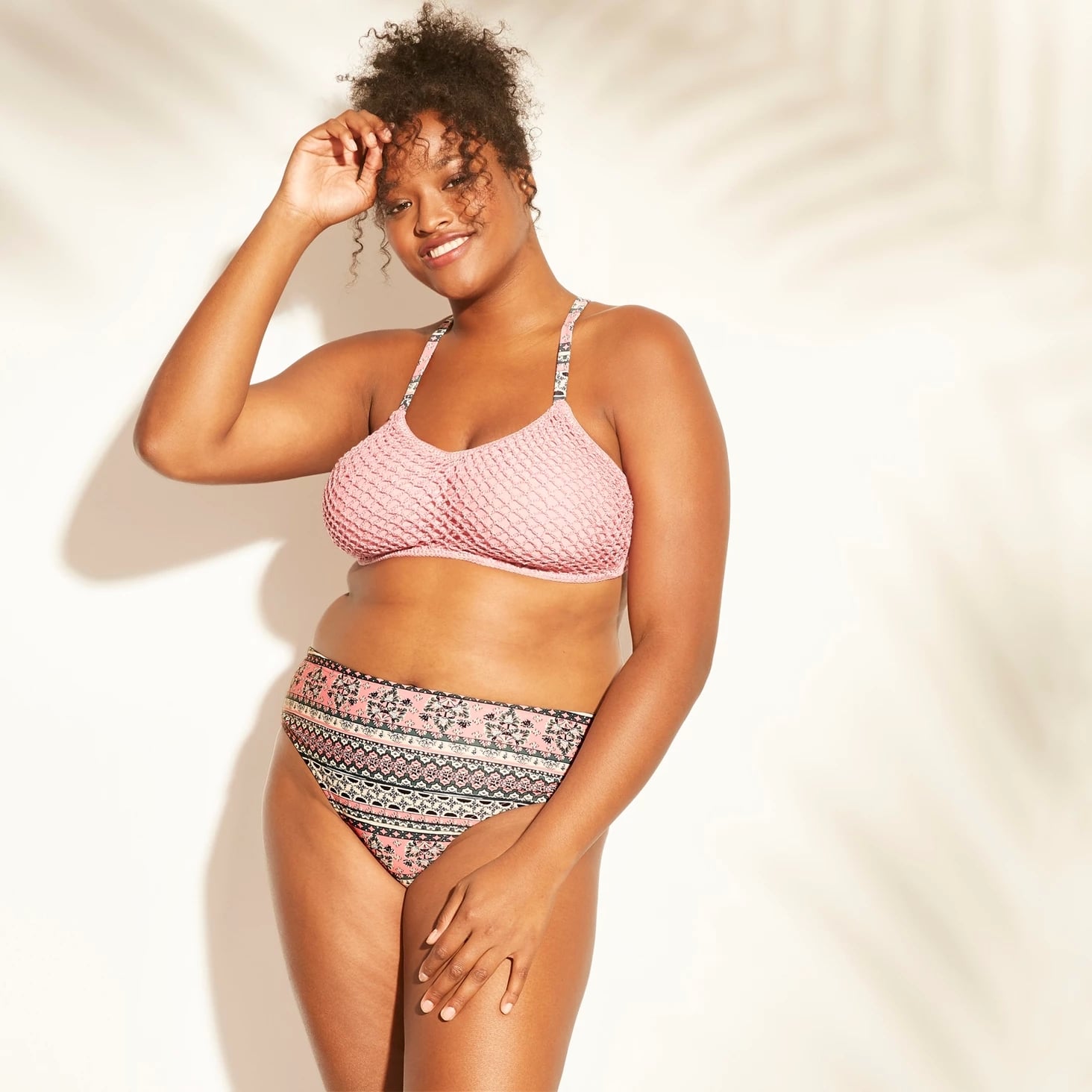 Plus-Size Crochet Bralette Cross Back Bikini Top and Cheeky Hipster Bikini  Bottoms, Meet Target's Swimsuits That Are Cute on Every Curve — Shop Our  45 Favourites