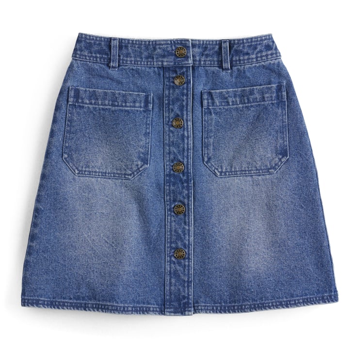 ButtonFront Denim Mini Skirt POPSUGAR at Kohl's Collection 2018