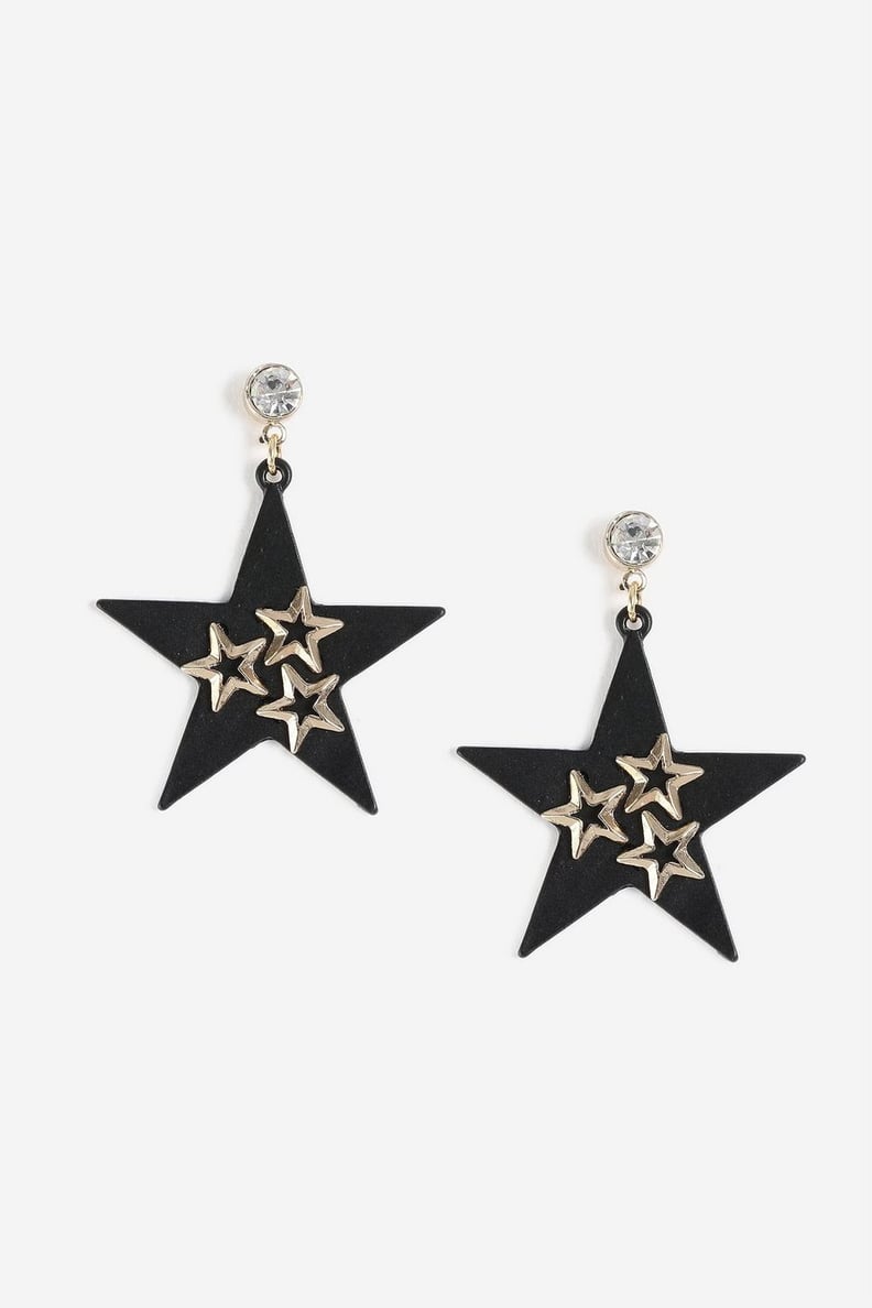 Topshop Star Drop Earrings