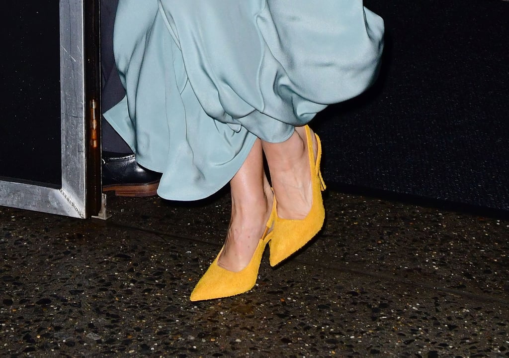 Victoria Beckham's Yellow Slingback Heels