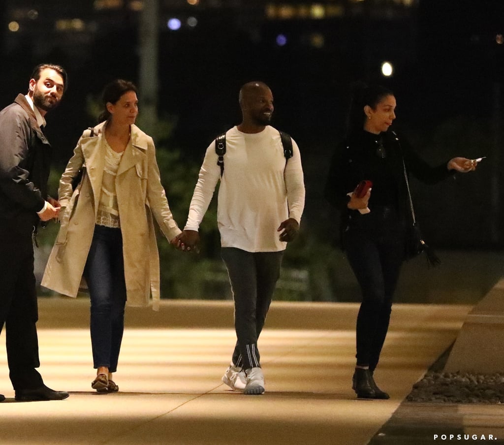 Katie Holmes With Corinne and Jamie Foxx in LA April 2019