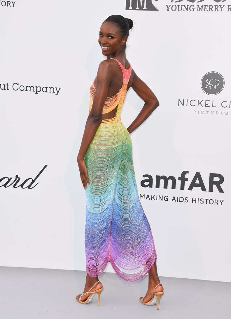 Leomie Anderson at the amfAR Cannes Gala