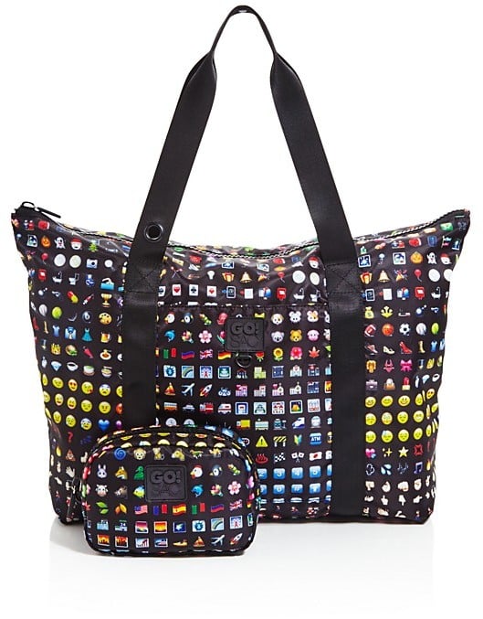 Emoji Print Collapsible Tote Bag