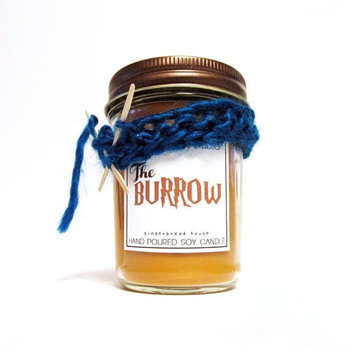 The Burrow candle ($12) with scrumptious gingerbread notes