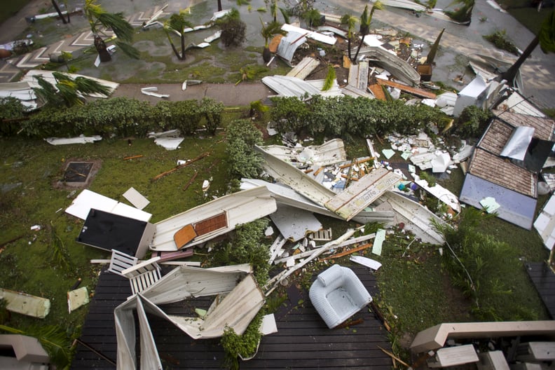 A view of some of the damage caused by Hurricane Irma on Saint-Martin on Sept. 6.