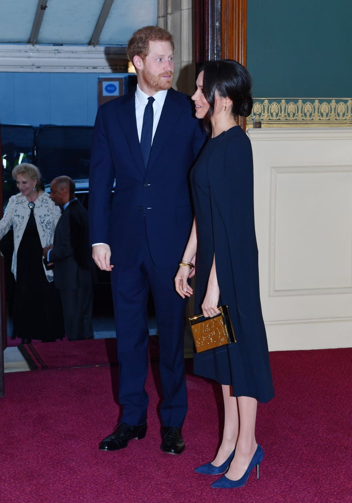 Meghan Markle Navy Stella McCartney Cape Dress