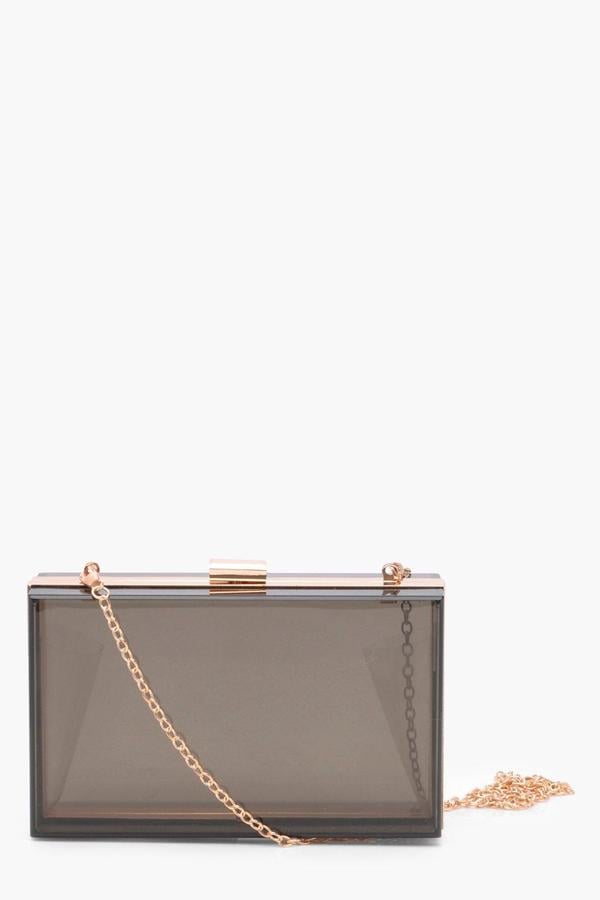 boohoo Tanya Coloured Clear Clutch Bag 14 Reasons Every Fashion