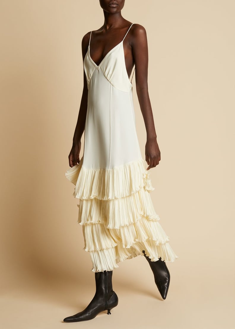 Khaite The Myrtle Dress in Ivory