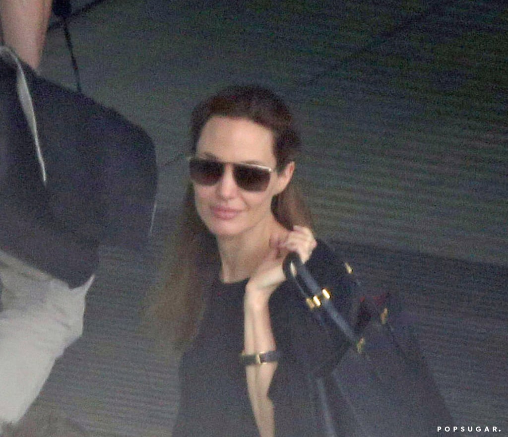 Brad Pitt and Angelina Jolie at LAX and Heathrow Airport