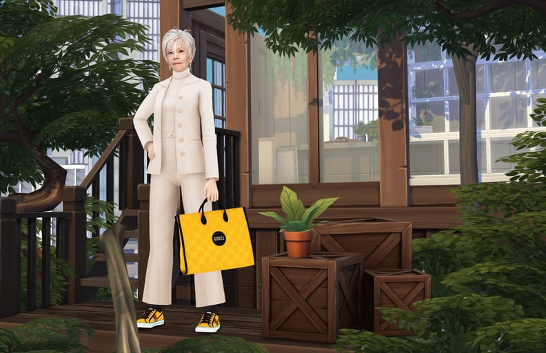 Jane Fonda as a Sim, Starring in the Gucci Off the Grid Campaign