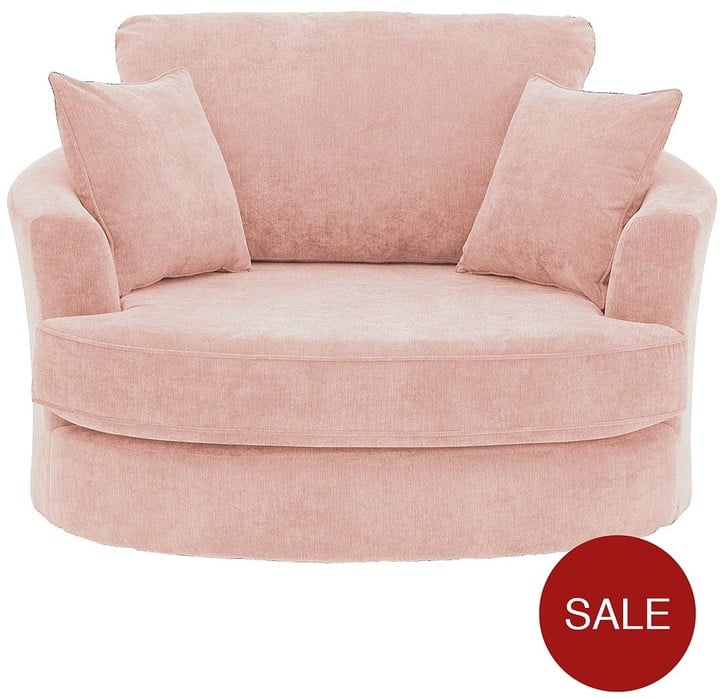 Ideal Home Camden Fabric Swivel Chair