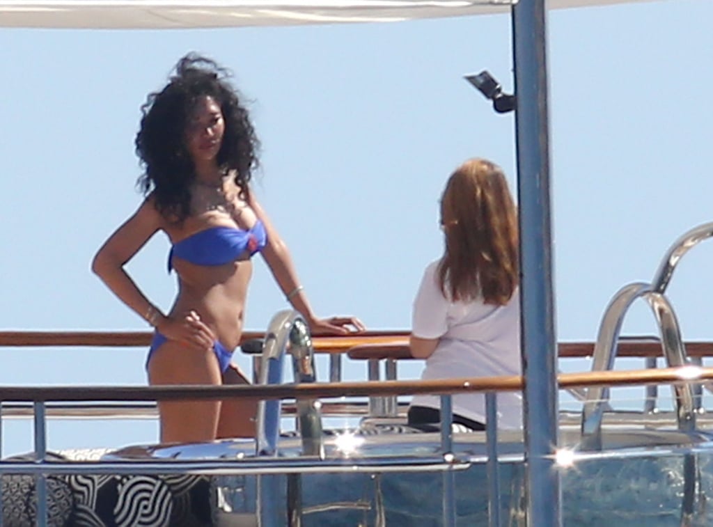 Kimora Lee went yachting in Cannes over the weekend.