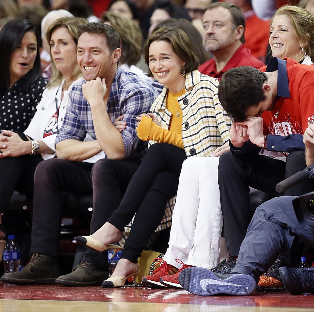 Emilia Clarke at Houston Rockets Game May 2019