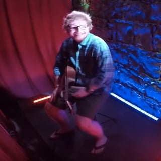 Ed Sheeran Playing at a Peep Show Video