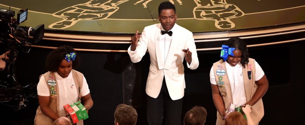 Chris Rock Sells Girl Scout Cookies at Oscars