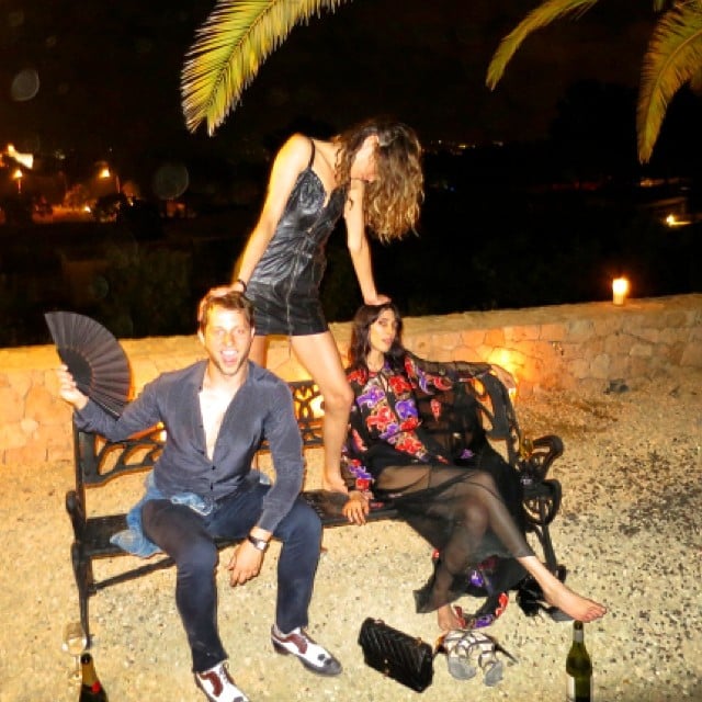 Derek Blasberg, Frankie Rayder, and Jamie Bochert