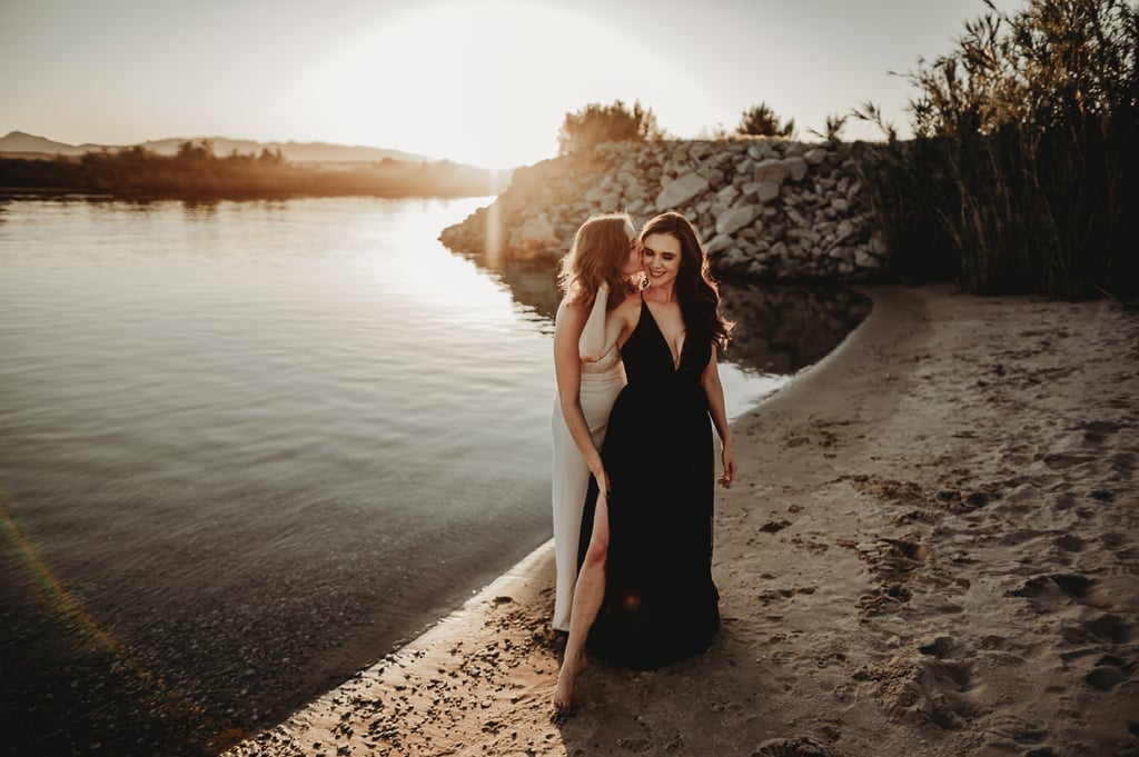 Sexy River Beach Engagement Photo Shoot