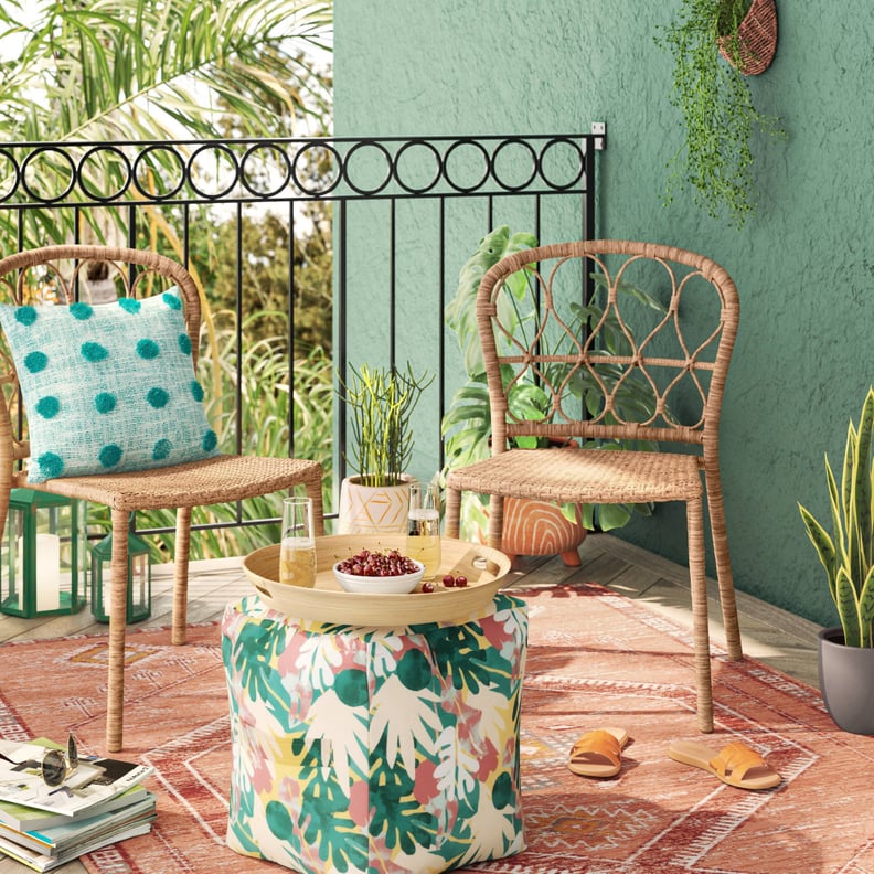 An Outdoor Pouf: Opalhouse Designed With Jungalow Floral Outdoor Pouf Marin