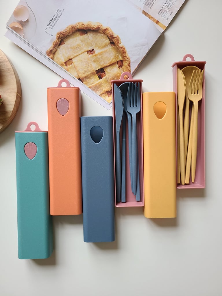 For Eating On-the-Go: Eco-Friendly Portable Cutlery Set