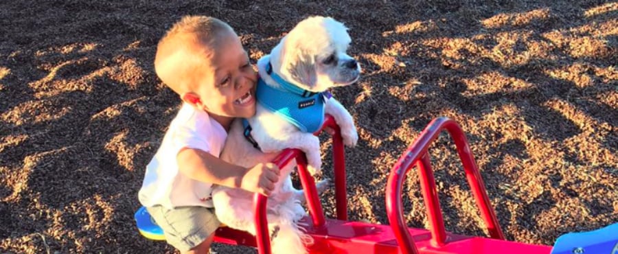 Boy Adopts Dog With Same Form of Dwarfism