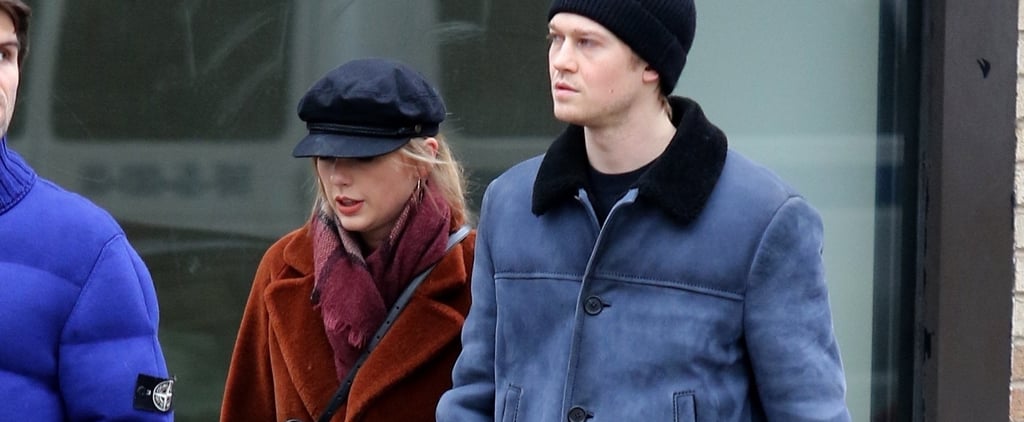 Taylor Swift YSL Bag and Furry Coat With Joe Alwyn