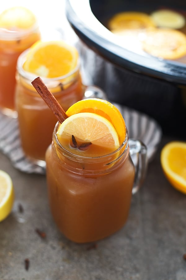 Spiked Crockpot Apple Cider