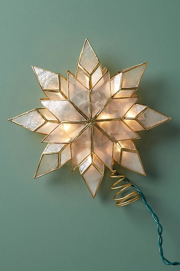 Capiz Star Tree Topper Best Christmas Tree Decor 2018 Popsugar Home Uk Photo 15