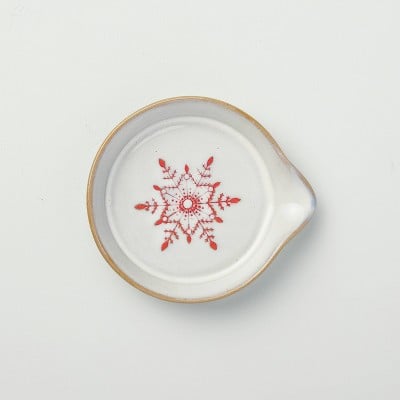 Snowflake Stoneware Spoon Rest