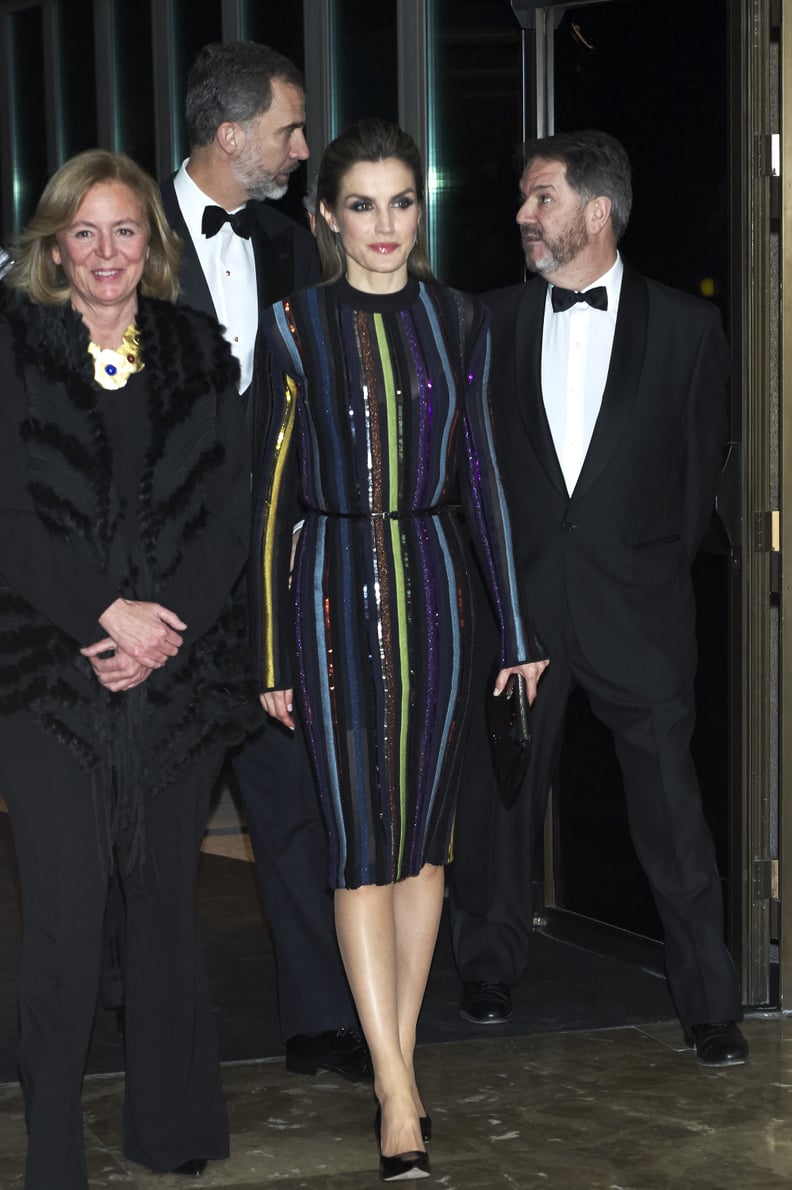 Queen Letizia s Nina Ricci Dress December 2016 POPSUGAR Latina