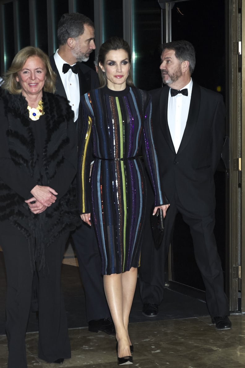 Queen Letizia's Sequined Dress