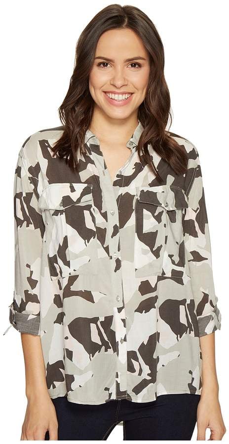 Calvin Klein Jeans Camo Printed Utility Shirt