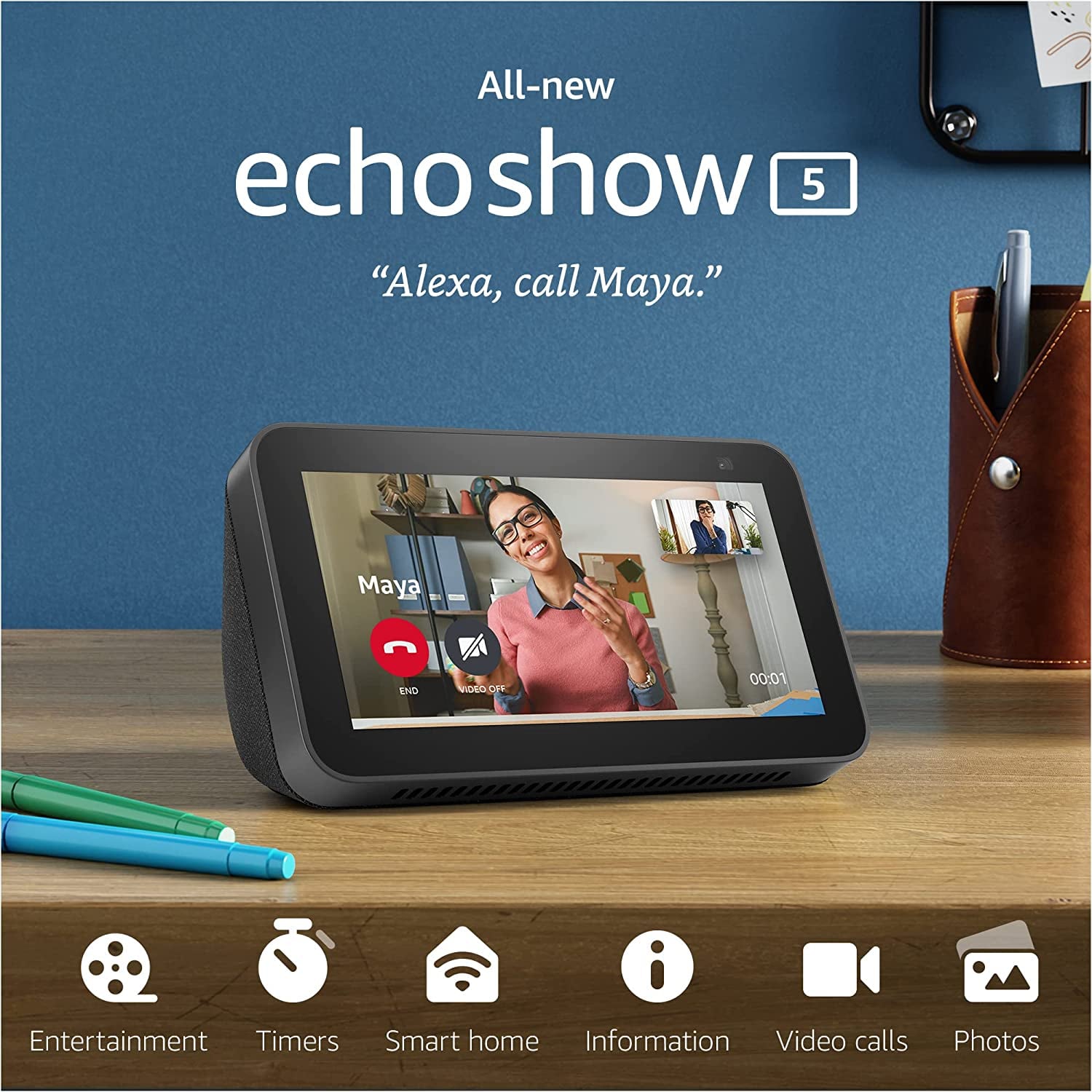 Echo show 5 smart home sale hub