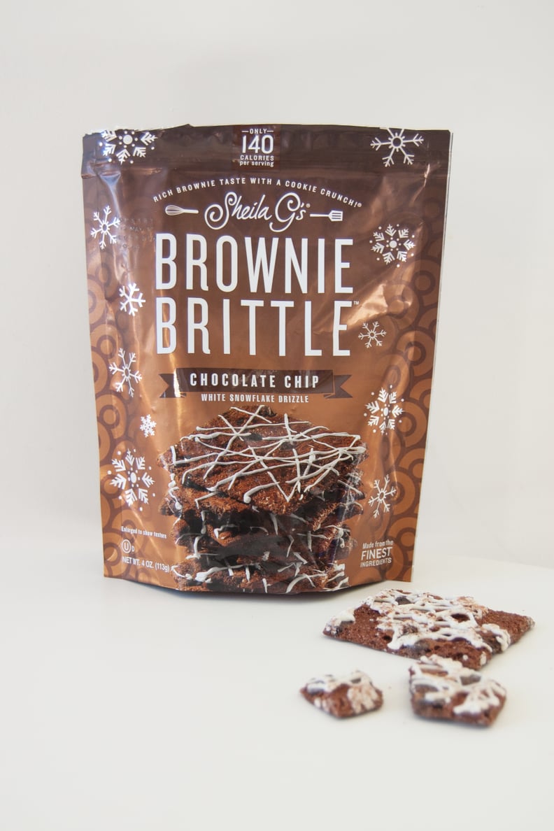 Sheila G's Brownie Brittle in Chocolate Chip With White Snowflake Drizzle